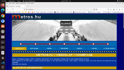 metros.hu version 3 screenshot