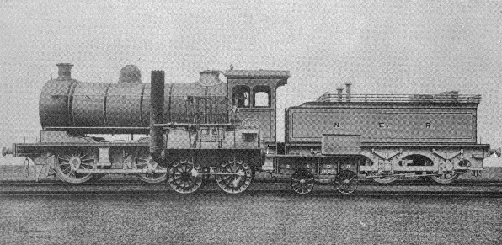 Locomotion No. 1 and NER Class P3 No. 1053