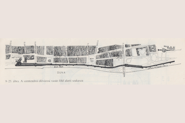 Budapest, H5 Szentendrei HÉV, földalatti szakasz, helyszínrajz, bélyegkép