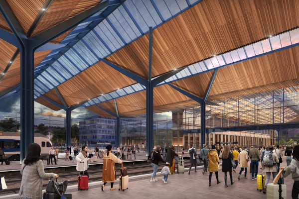 Budapest, Kelenföld-Nyugati közötti vasúti alagút, látványterv, bélyegkép