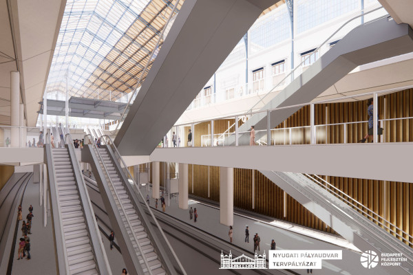 Budapest, Kelenföld-Nyugati közötti vasúti alagút, látványterv, bélyegkép