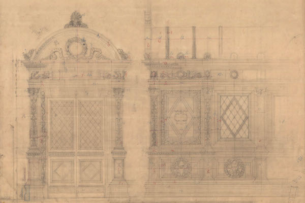 Budapest, M1 metró, elbontott lejárócsarnokok tervei, bélyegkép