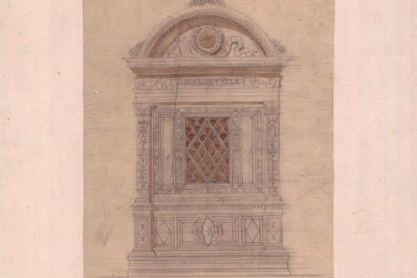 Budapest, M1 metró, elbontott lejárócsarnokok tervei, bélyegkép