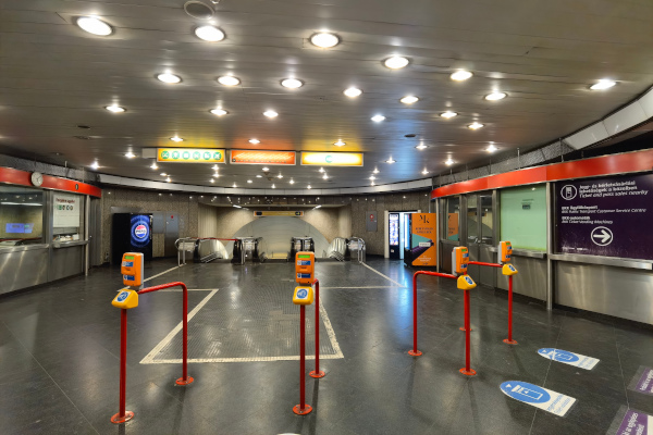 Budapest, M2 metró, Déli pályaudvar, bélyegkép