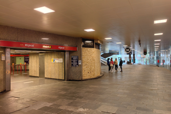 Budapest, M2 metró, Déli pályaudvar, bélyegkép