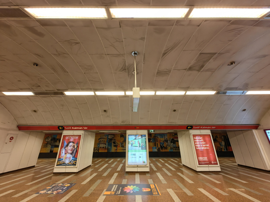 Budapest, M2 metró, Széll Kálmán tér, bélyegkép