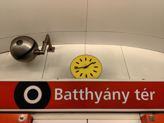 Budapest, M2 metró, Batthyány tér, bélyegkép
