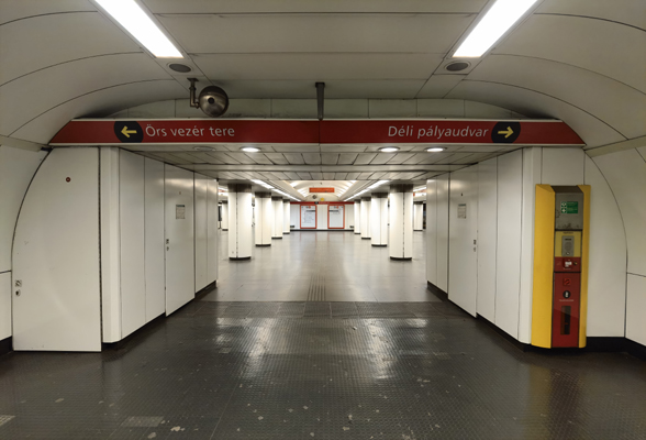 Budapest, M2 metró, Batthyány tér, bélyegkép