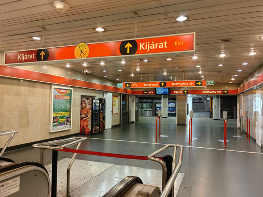Budapest, M2 metró, Batthyány tér, bélyegkép
