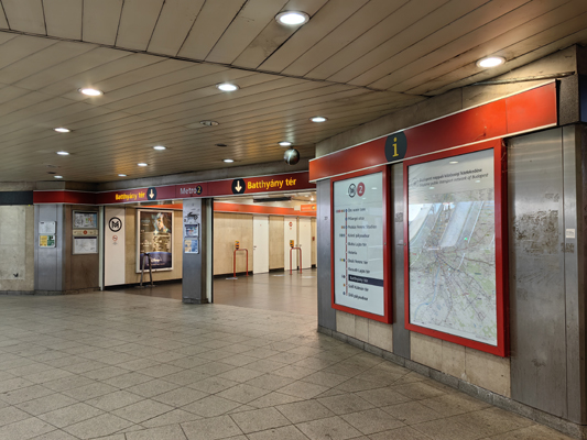 Budapest, M2 metró, Batthyány tér, bélyegkép