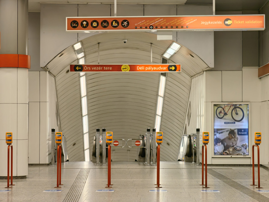 Budapest, M2 metró, Keleti pályaudvar, bélyegkép