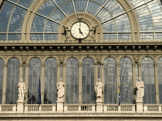 Budapest, M2 metró, Keleti pályaudvar, bélyegkép