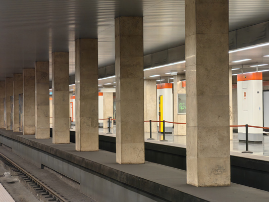 Budapest, M2 metró, Puskás Ferenc stadion, bélyegkép