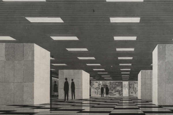 Budapest, M2 metró, Astoria, látványterv, bélyegkép