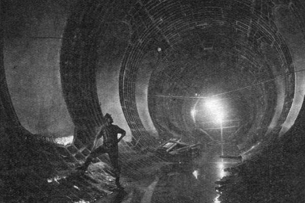 Budapest, M2 metró, építés, bélyegkép