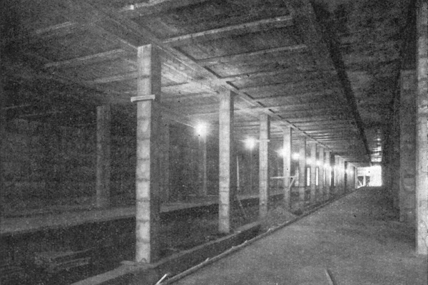 Budapest, M2 metró, építés, bélyegkép