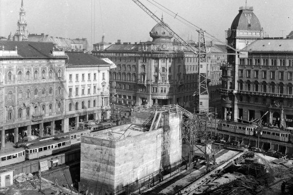 Budapest, M2 metró építése, bélyegkép