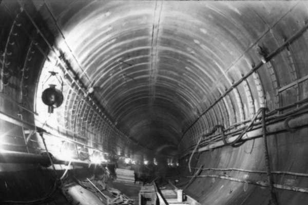 Budapest, M2 metró, építés, bélyegkép