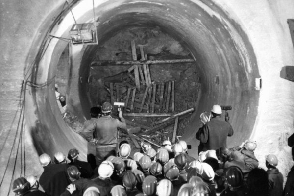 Budapest, M2 metró építése, bélyegkép