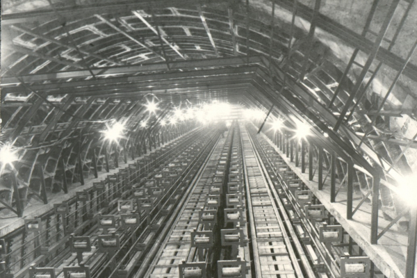 Budapest, M2 metró, építés, bélyegkép