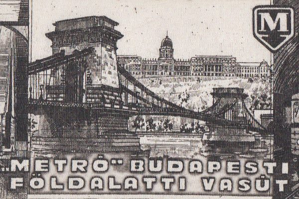 Budapest, M2 metró, rézkarc