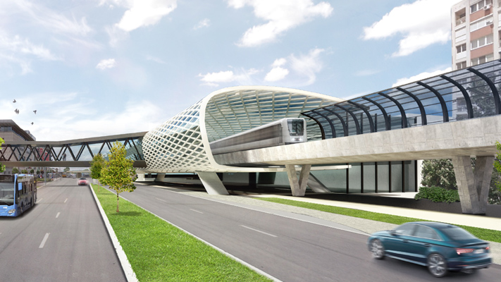 Budapest, M2 metró, H8, H9 HÉV összekötés, Örs vezér tere, látványterv, bélyegkép