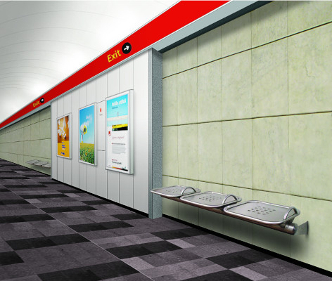 Budapest, M2 metró, Astoria, Auth Design látványterv, bélyegkép