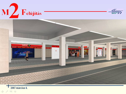 Budapest, M2 metró, Puskás Ferenc stadion, Auth Design látványterv, bélyegkép