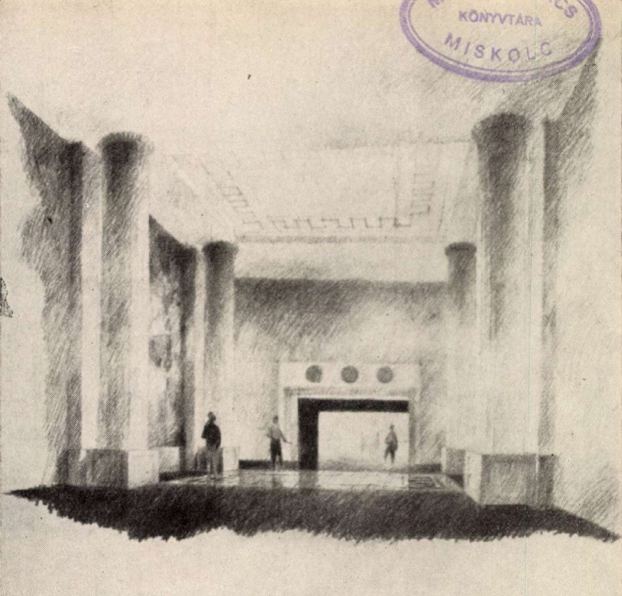 Budapest, M2 metró, Deák Ferenc tér, Magyar Építőművészet, látványterv