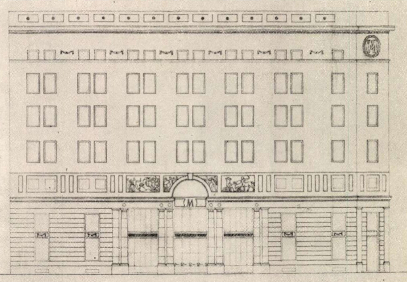 Budapest, M2 metró, Deák Ferenc tér, Magyar Építőművészet, látványterv