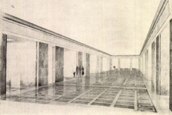 Budapest, M2 metró, Kossuth Lajos tér, Magyar Építőművészet, látványterv, bélyegkép