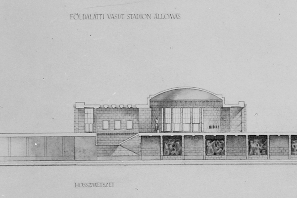 Budapest, M2 metró, Puskás Ferenc stadion, fortepan, látványterv, bélyegkép