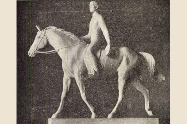 Budapest, M2 metró, Puskás Ferenc stadion, Magyar Építőművészet, szocreál szobor, bélyegkép