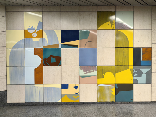 Budapest, M3 metró, Újpest-központ, bélyegkép