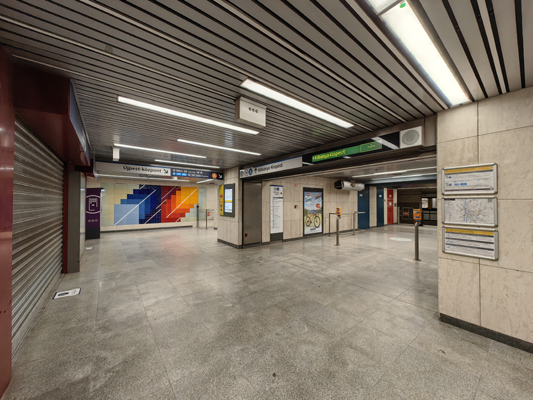 Budapest, M3 metró, Gyöngyösi utca, bélyegkép