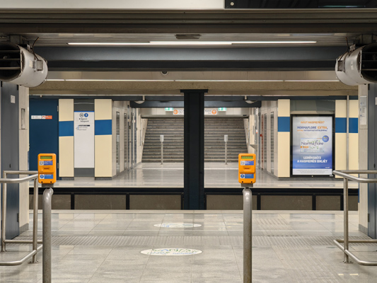 Budapest, M3 metró, Gyöngyösi utca, bélyegkép