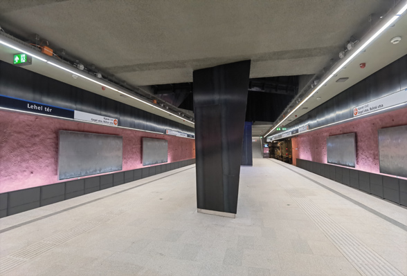 Budapest, M3 metró, Lehel tér, bélyegkép