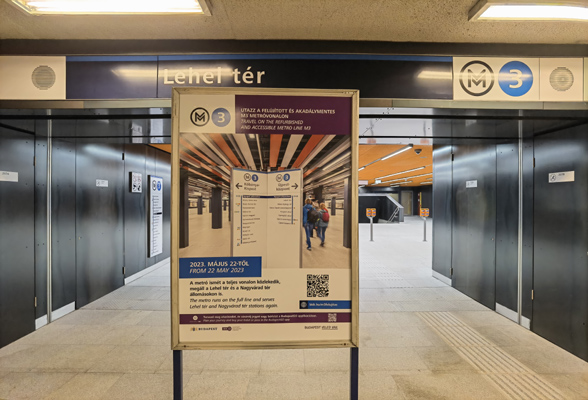 Budapest, M3 metró, Lehel tér, bélyegkép