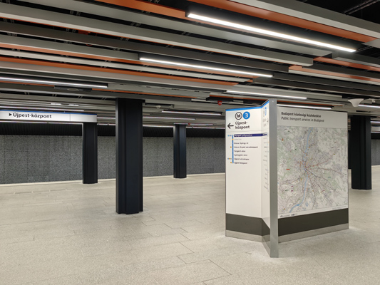 Budapest, M3 metró, Nyugati pályaudvar, bélyegkép