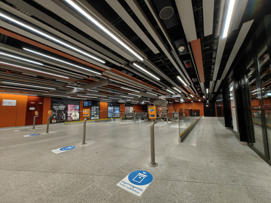 Budapest, M3 metró, Nyugati pályaudvar, bélyegkép