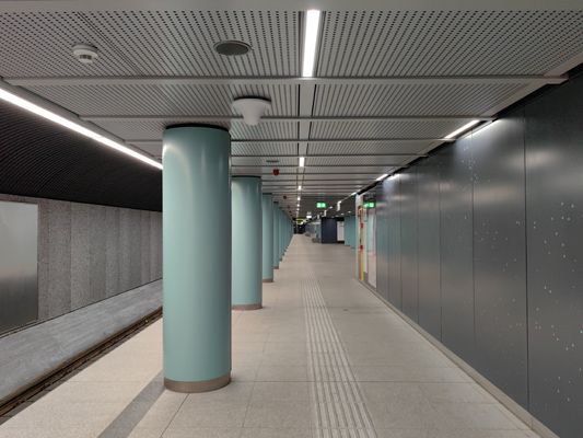 Budapest, M3 metró, Arany János utca, bélyegkép