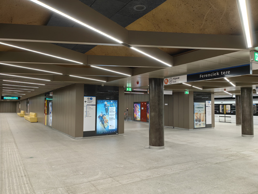 Budapest, M3 metró, Ferenciek tere, bélyegkép