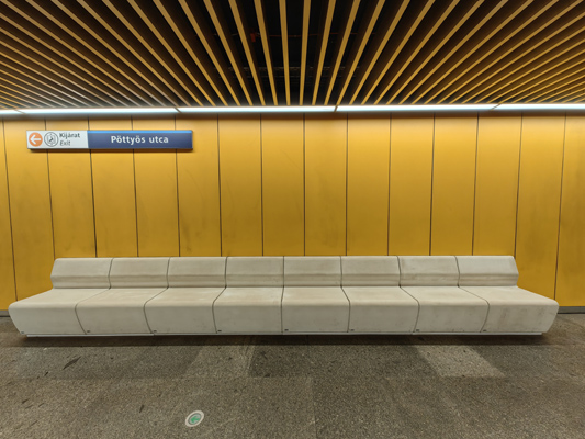 Budapest, M3 metró, Pöttyös utca, bélyegkép