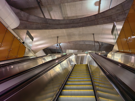 Budapest, M3 metró, Kálvin tér, M3-M4 metró, átszállás, bélyegkép