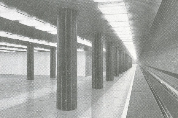 Budapest, M3 metró, Deák Ferenc tér, látványterv, bélyegkép