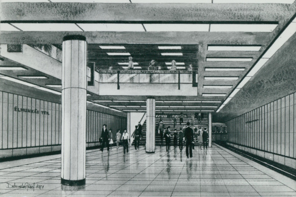 Budapest, M3 metró, Lehel tér, látványterv, bélyegkép