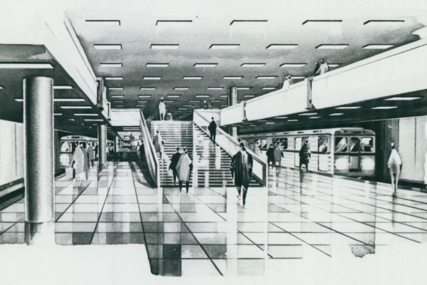 Budapest, M3 metró, Nagyvárad tér, látványterv, bélyegkép