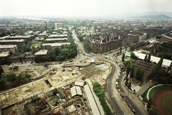 Budapest, M3 metró, építés, bélyegkép
