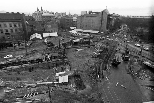 Budapest, M3 metró, építés, bélyegkép