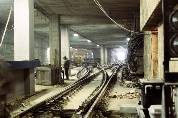 Budapest, M2 metró építése, bélyegkép
